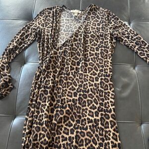 Leopard Michael Kors Wrap Dress
